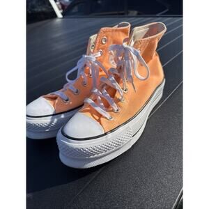 Chuck Taylor All Star High Top Women's Orange Size 6.5